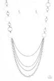 Paparazzi VINTAGE VAULT "Industrial Circus" White Necklace & Earring Set Paparazzi Jewelry