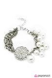 Paparazzi "Hot Headed - White" bracelet Paparazzi Jewelry