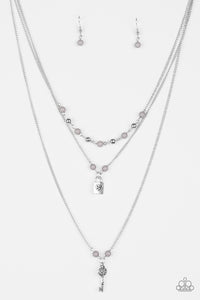 Paparazzi "Major Key" Silver Necklace & Earring Set Paparazzi Jewelry