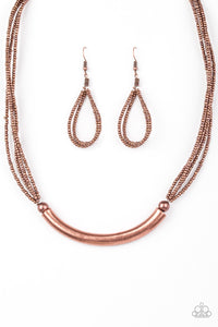 Paparazzi "The Texan" Copper Necklace & Earring Set Paparazzi Jewelry