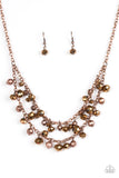 Paparazzi "Fashion Show Fabulous" Copper Necklace & Earring Set Paparazzi Jewelry