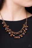 Paparazzi "Fashion Show Fabulous" Copper Necklace & Earring Set Paparazzi Jewelry