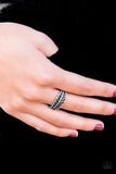 Paparazzi "Only Time QUILL Tell" Silver Ring Paparazzi Jewelry