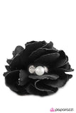 Paparazzi "Compare and Contrast" Black Hair Clip Paparazzi Jewelry