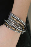 Paparazzi "Cheaters Never Prosper" Gold Wrap Bracelet Paparazzi Jewelry