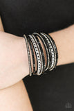 Paparazzi "Cheaters Never Prosper" Black Wrap Bracelet Paparazzi Jewelry