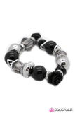 Paparazzi "Only Time Will Tell - Black " bracelet Paparazzi Jewelry