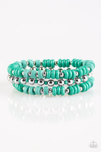 Paparazzi "Tenaciously Tenacious" Green Bracelet Paparazzi Jewelry