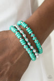 Paparazzi "Tenaciously Tenacious" Green Bracelet Paparazzi Jewelry