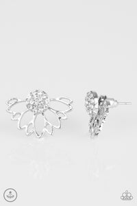 Paparazzi "A Fan Fave" White Post Earrings Paparazzi Jewelry