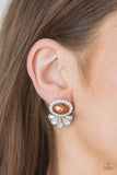 Paparazzi "Happily Ever After Glow" Brown Post Earrings Paparazzi Jewelry
