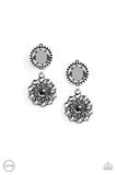 Paparazzi "Glittering Gardenias" Silver Clip On Earrings Paparazzi Jewelry