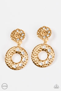 Paparazzi "Sophisticated Shimmer" Gold Clip On Earrings Paparazzi Jewelry