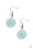 Paparazzi VINTAGE VAULT "Colorfully Capricious" Blue Earrings Paparazzi Jewelry