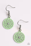 Paparazzi "Colorfully Capricious" Green Earrings Paparazzi Jewelry