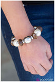 Paparazzi "Thats a Stretch" White Bracelet Paparazzi Jewelry