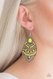 Paparazzi "Eastern Extravagance" Green Earrings Paparazzi Jewelry