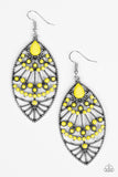 Paparazzi "Eastern Extravagance" Yellow Earrings Paparazzi Jewelry