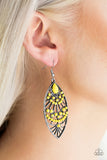 Paparazzi "Eastern Extravagance" Yellow Earrings Paparazzi Jewelry