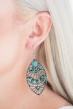 Paparazzi "Eastern Extravagance" Blue Earrings Paparazzi Jewelry