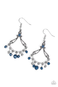 Paparazzi "Dazzling Date Night" Blue  Earrings Paparazzi Jewelry