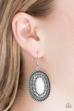 Paparazzi VINTAGE VAULT "Haute Hacienda" White Earrings Paparazzi Jewelry