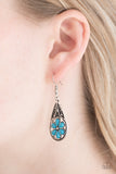 Paparazzi "Countryside Cottage" Blue Earrings Paparazzi Jewelry