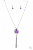 Paparazzi "Always Front and Center" Purple Necklace & Earring Set Paparazzi Jewelry
