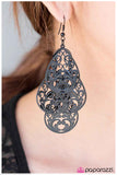 Paparazzi "Go For Baroque" Black Earrings Paparazzi Jewelry