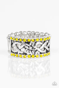 Paparazzi "Tropical Springs" Yellow Ring Paparazzi Jewelry