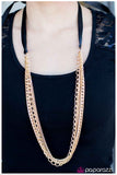 Paparazzi "Golden Collision" necklace Paparazzi Jewelry