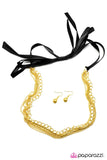 Paparazzi "Golden Collision" necklace Paparazzi Jewelry