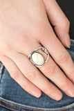 Paparazzi "Canyon Cache" White RIng Paparazzi Jewelry