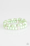 Paparazzi "Teasingly Tinseltown" Green Bracelet Paparazzi Jewelry