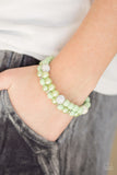 Paparazzi "Teasingly Tinseltown" Green Bracelet Paparazzi Jewelry