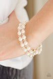 Paparazzi "Modestly Modest" White Bracelet Paparazzi Jewelry