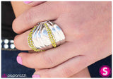 Paparazzi "Graded on a Curve - Green" ring Paparazzi Jewelry