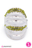 Paparazzi "Graded on a Curve - Green" ring Paparazzi Jewelry