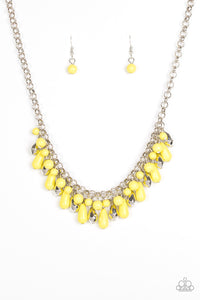 Paparazzi "Coastal Cabanas" Yellow Necklace & Earring Set Paparazzi Jewelry