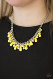 Paparazzi "Coastal Cabanas" Yellow Necklace & Earring Set Paparazzi Jewelry