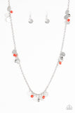 Paparazzi VINTAGE VAULT "Musical Expression" Red Necklace & Earring Set Paparazzi Jewelry