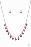 Paparazzi "Gypsy Glow" Red Necklace & Earring Set Paparazzi Jewelry
