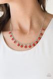 Paparazzi "Gypsy Glow" Red Necklace & Earring Set Paparazzi Jewelry