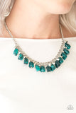 Paparazzi "Rocky Shores" Green Necklace & Earring Set Paparazzi Jewelry