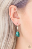 Paparazzi "Rocky Shores" Green Necklace & Earring Set Paparazzi Jewelry