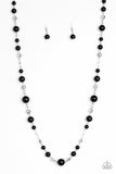 Paparazzi VINTAGE VAULT "Make Your Own LUXE" Black Necklace & Earring Set Paparazzi Jewelry