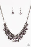 Paparazzi "Imperial Idol" Black Necklace & Earring Set Paparazzi Jewelry