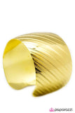 Paparazzi "Stripe Up a Conversation - Gold " bracelet Paparazzi Jewelry