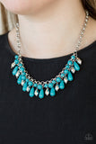 Paparazzi VINTAGE VAULT "Coastal Cabanas" Blue Necklace & Earring Set Paparazzi Jewelry