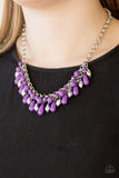 Paparazzi VINTAGE VAULT "Coastal Cabanas" Purple Necklace & Earring Set Paparazzi Jewelry